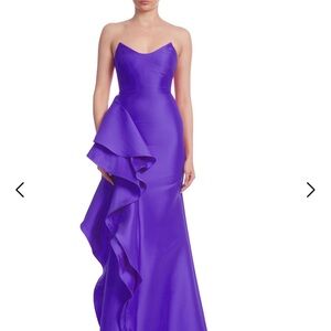 Badgley Mischka Purple Dress